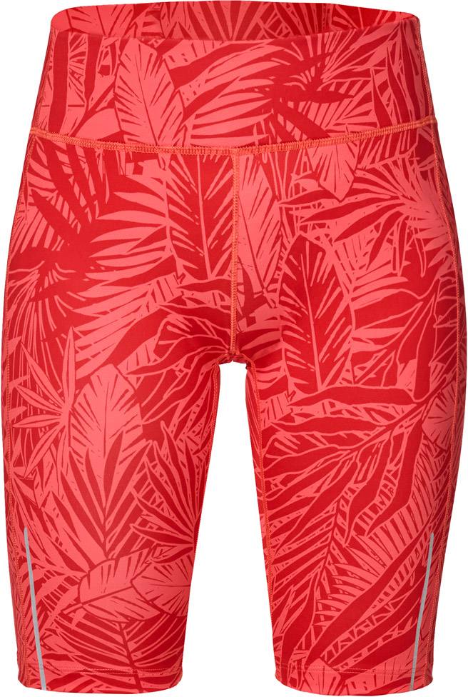 JUNGLE TIGHTS SHORT WOMEN Hot coral all over XXL