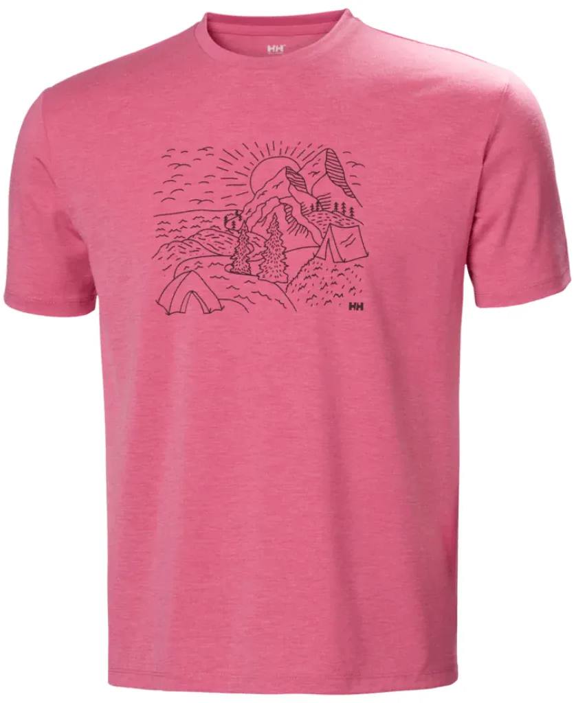 Helly Hansen Skog Recycled Graphic Tee Pinkki L