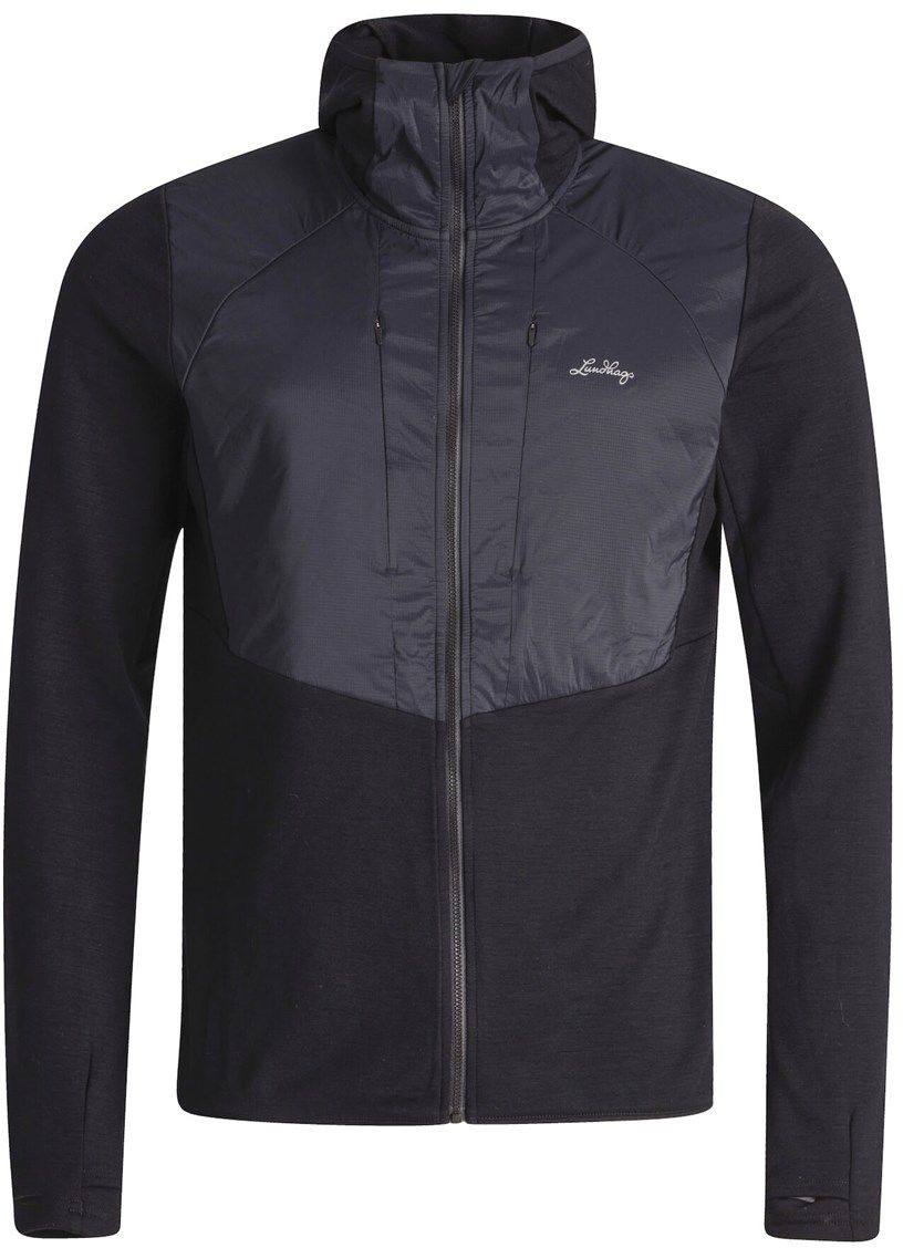 Lundhags Men’s Padje Merino Block Hoodie Musta M