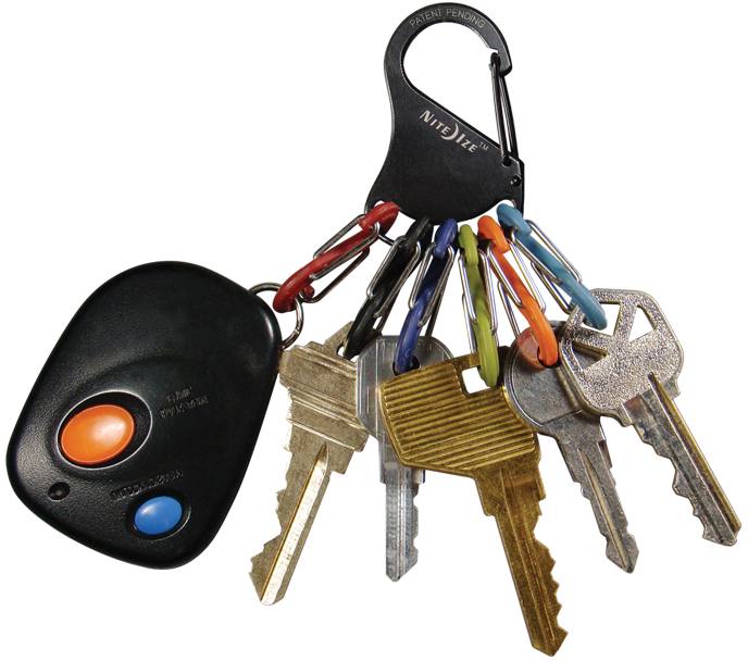 Nite Ize Keyrack S-biner Musta