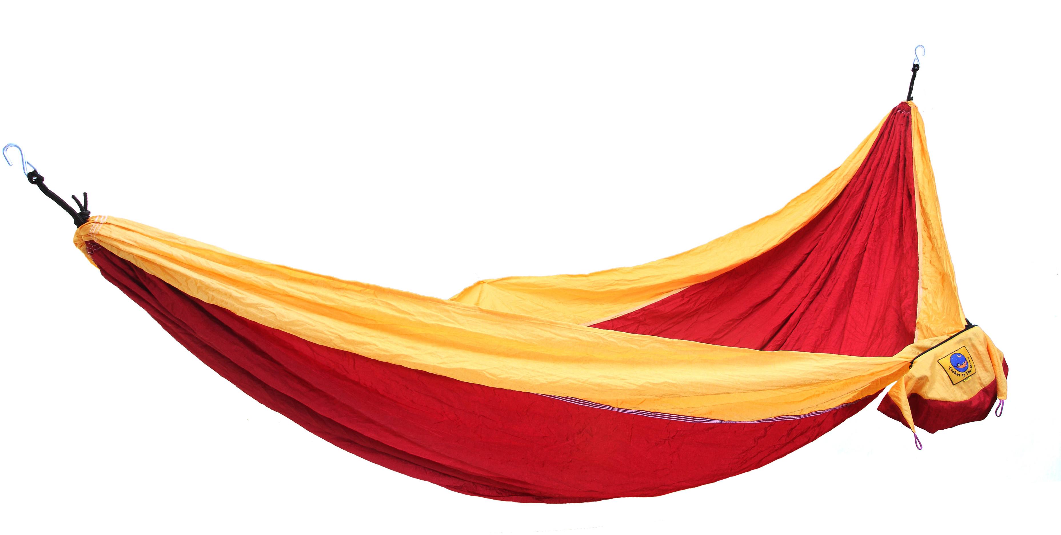 Hammock Double Punainen/keltainen