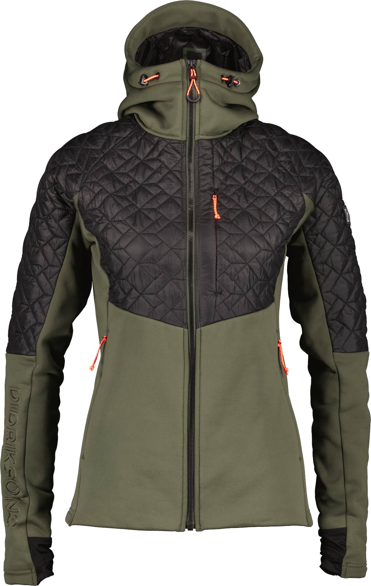 Didriksons Women’s Lyra Full Zip Tummanvihreä 46