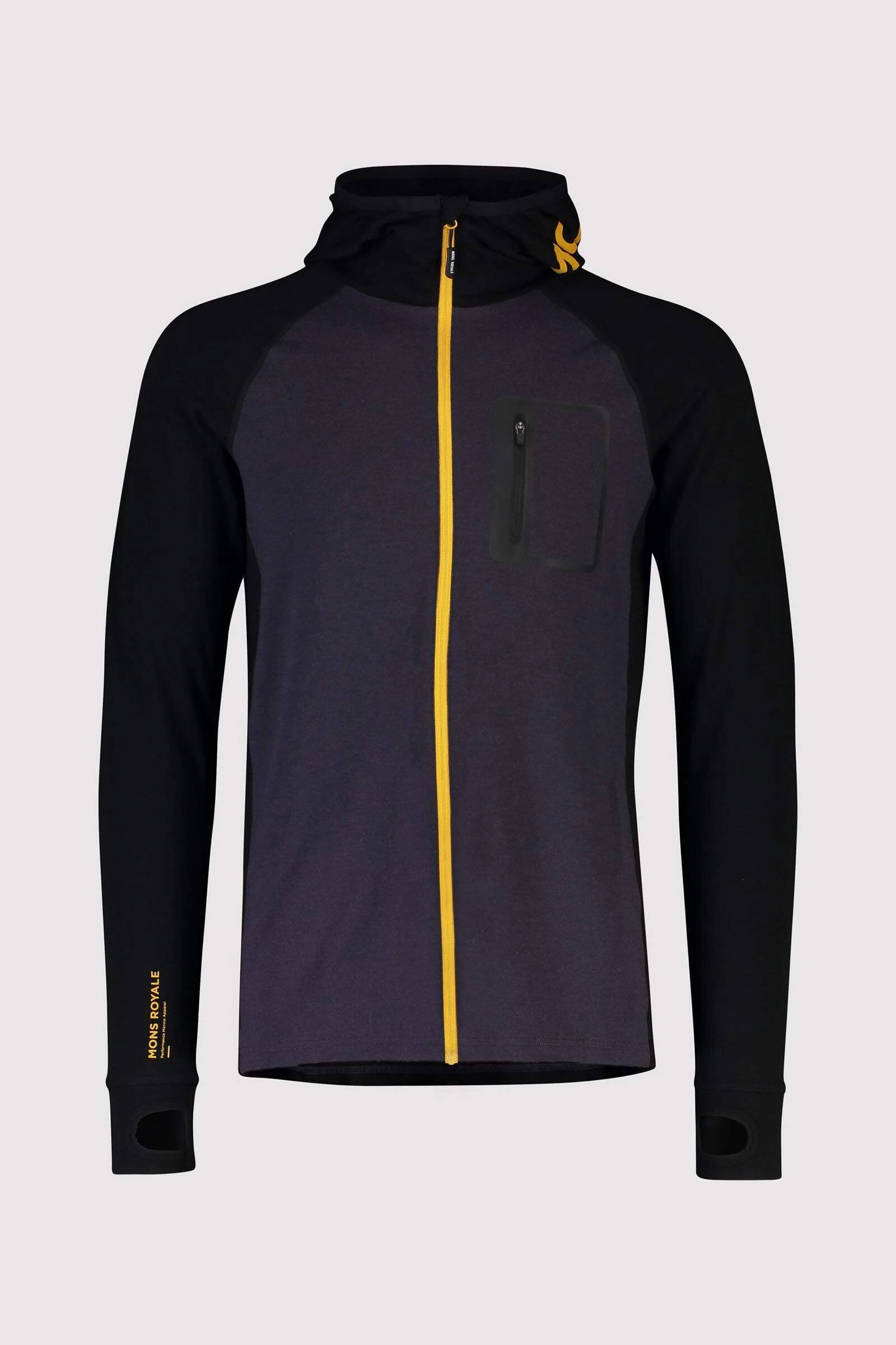 Traverse Midi Full Zip Hood Tummansininen XL