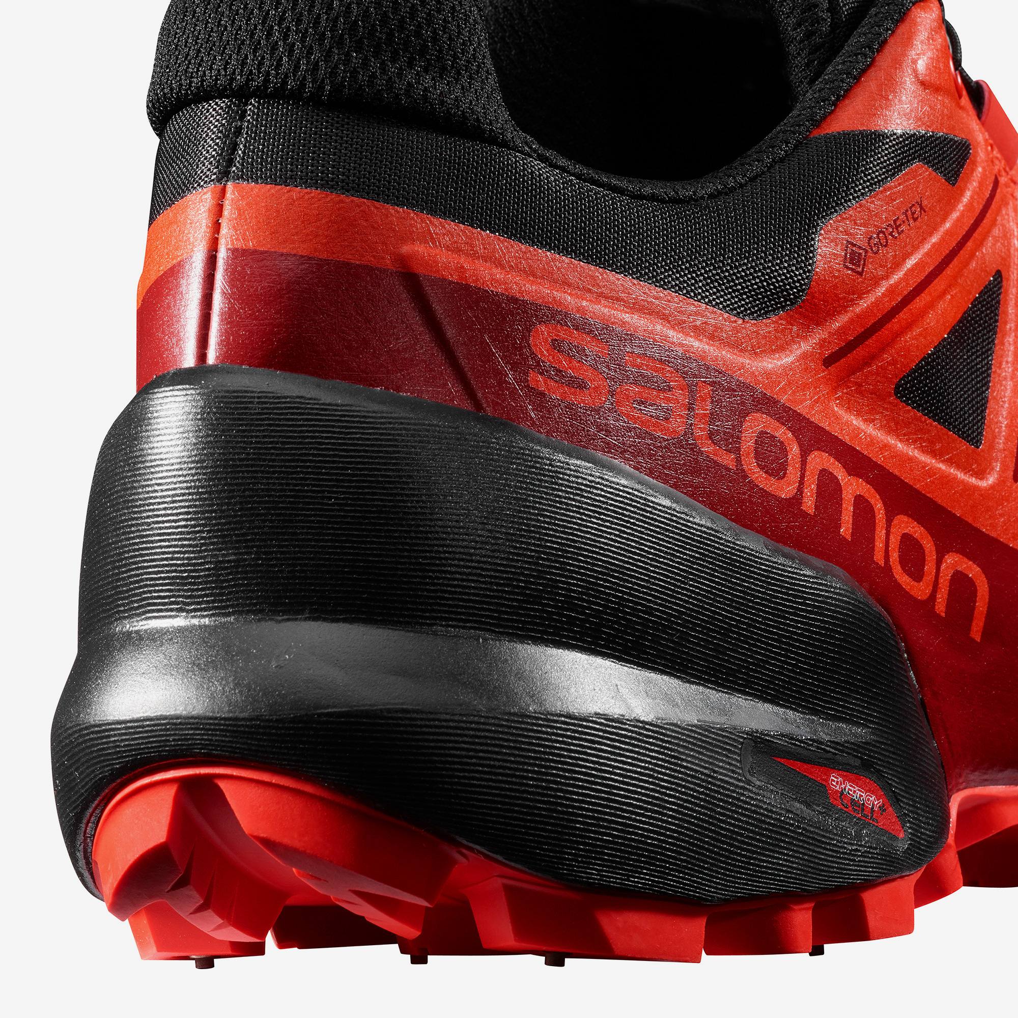 Salomon Spikecross 5 GTX Musta / Punainen UK 11