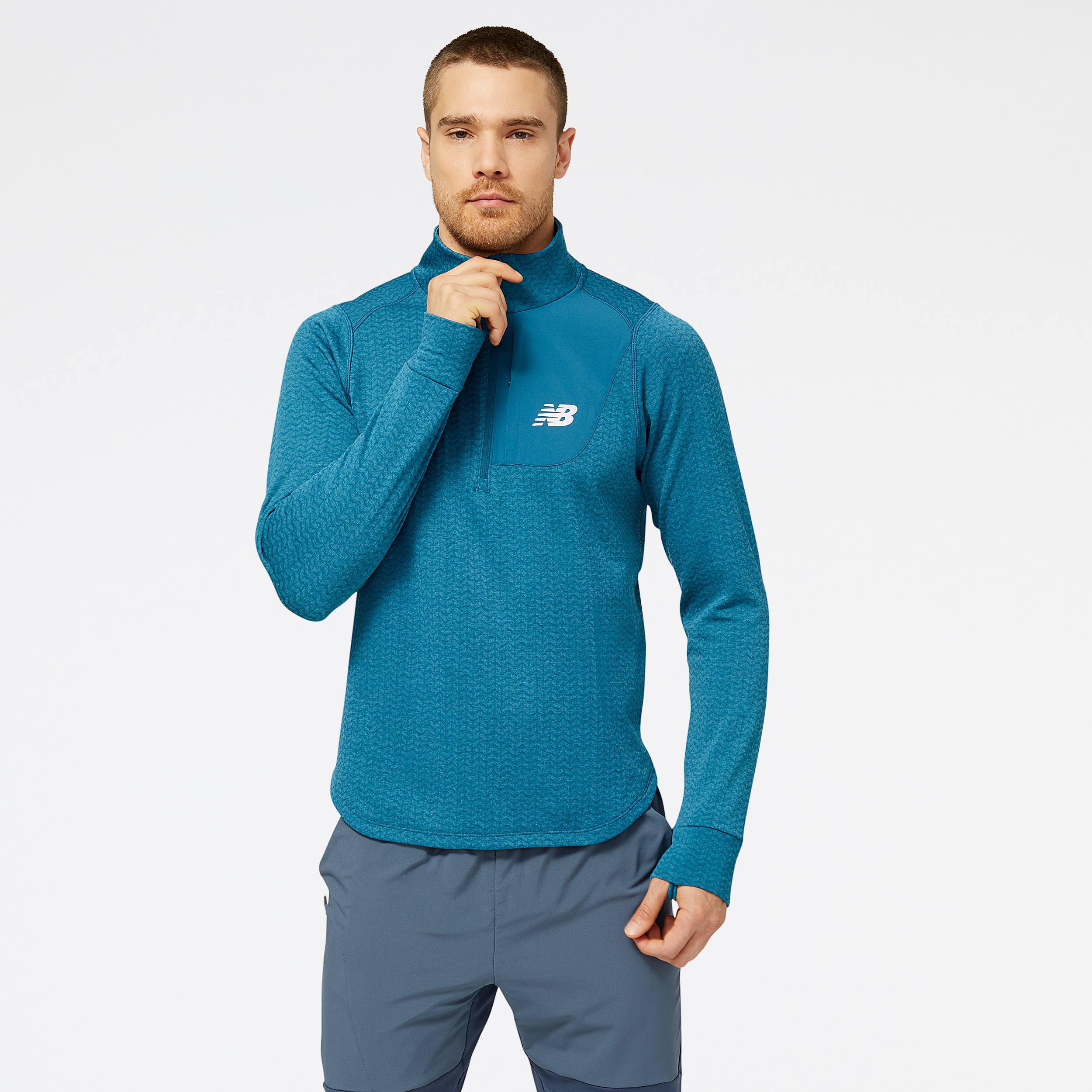 New Balance Men’s Heat Grid Half-Zip Sininen XL