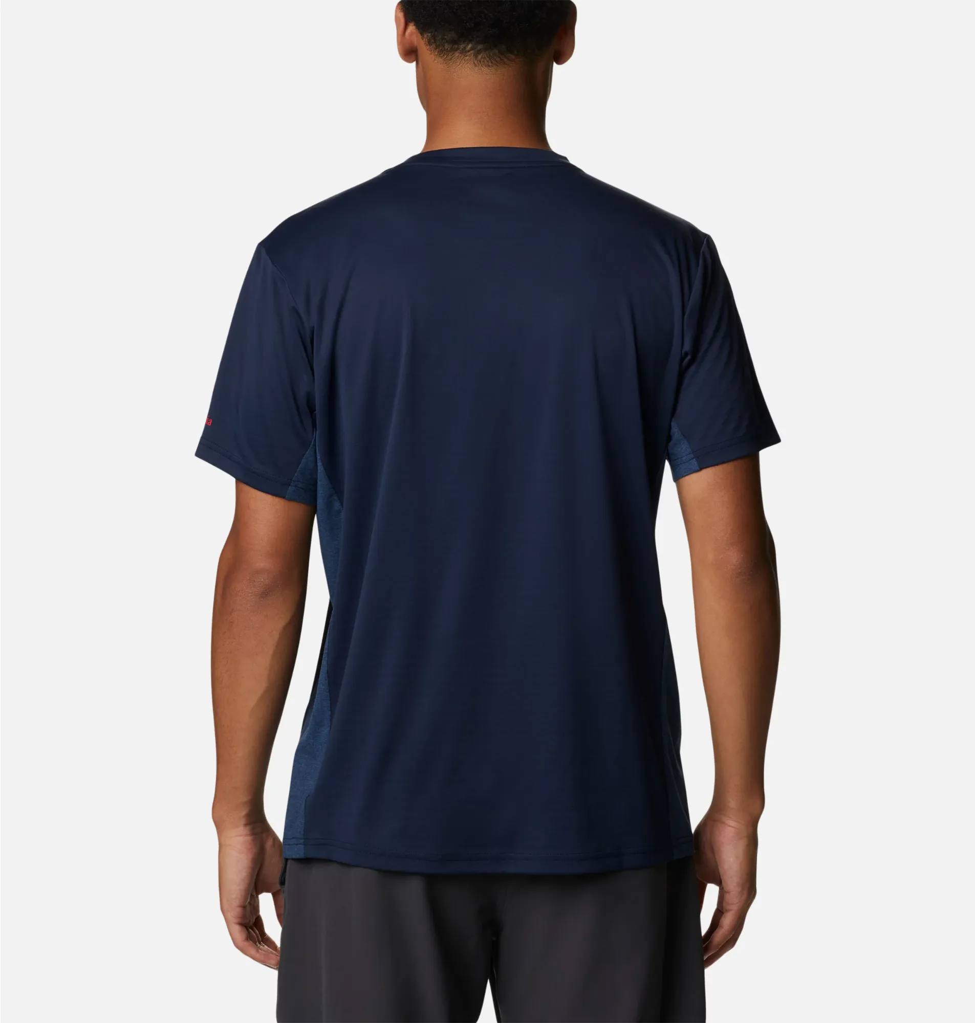 Columbia Zero Ice Cirro-cool Graph Tee Navy L