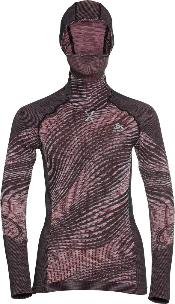 Women’s The Blackcomb ECO long sleeve with facemask Vaaleanpunainen XL