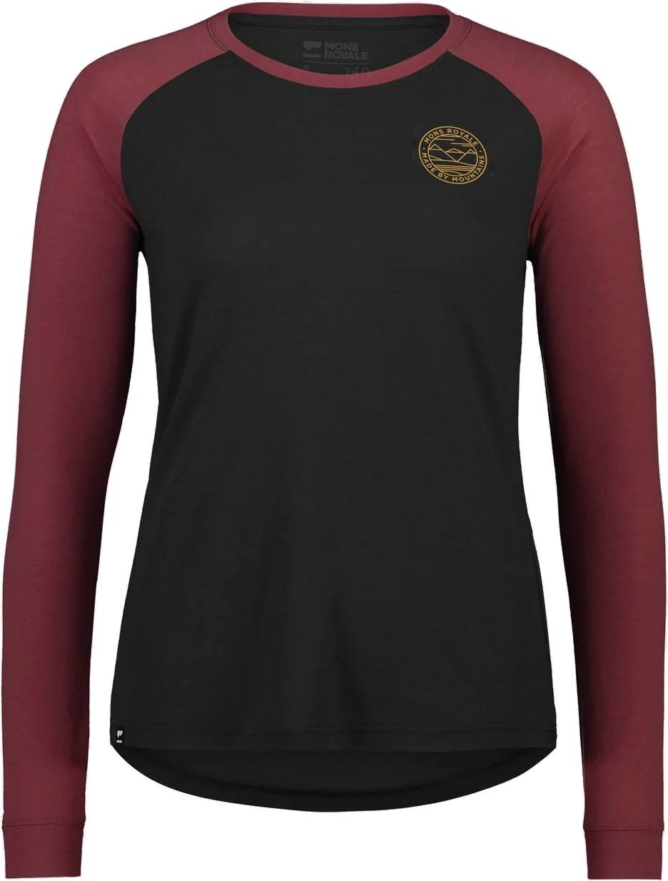 Mons Royale Women’s Icon Raglan Chocolate/Suklaa M