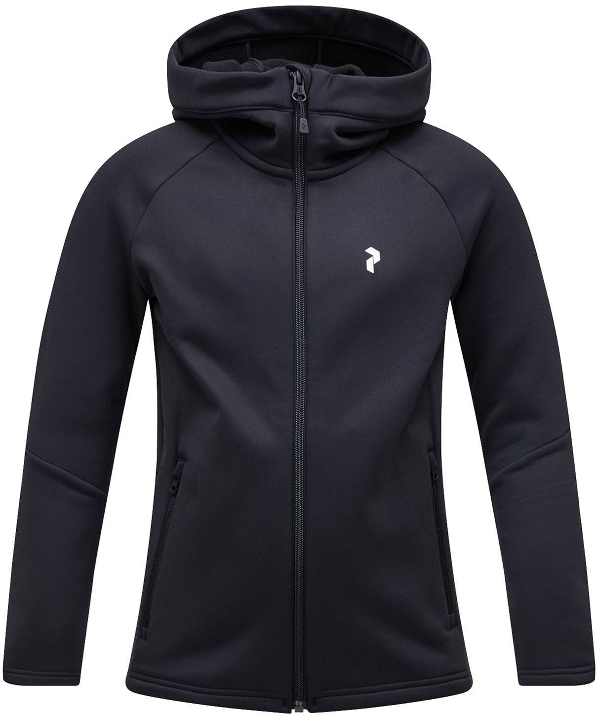 Peak Performance Jr Rider Zip Hood Musta 140