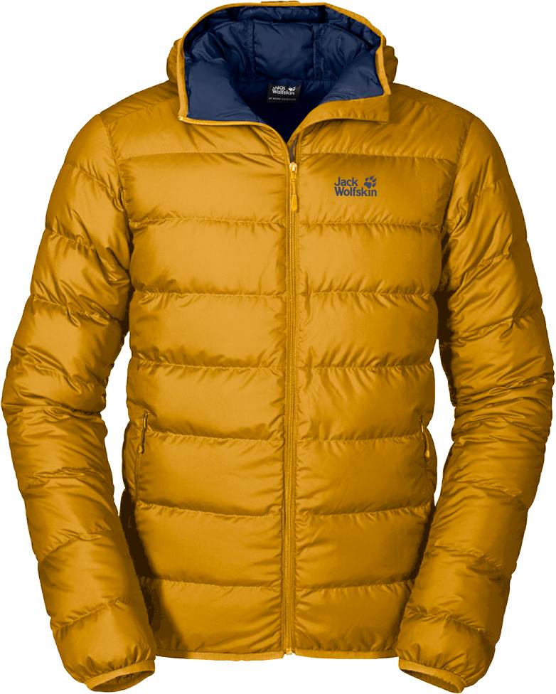 Jack Wolfskin Helium Down Jacket Men Gold M