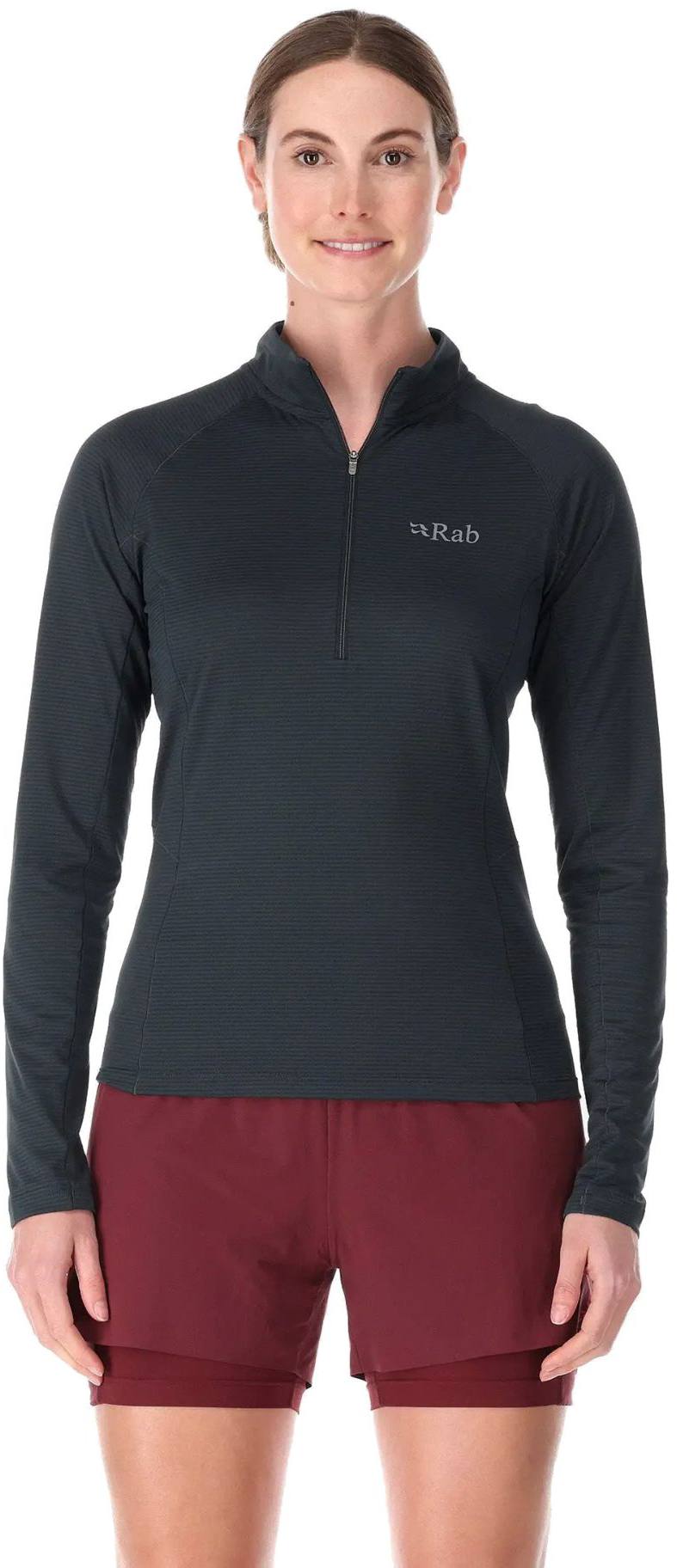 Rab Women’s Sonic LS Zip Beluga 8