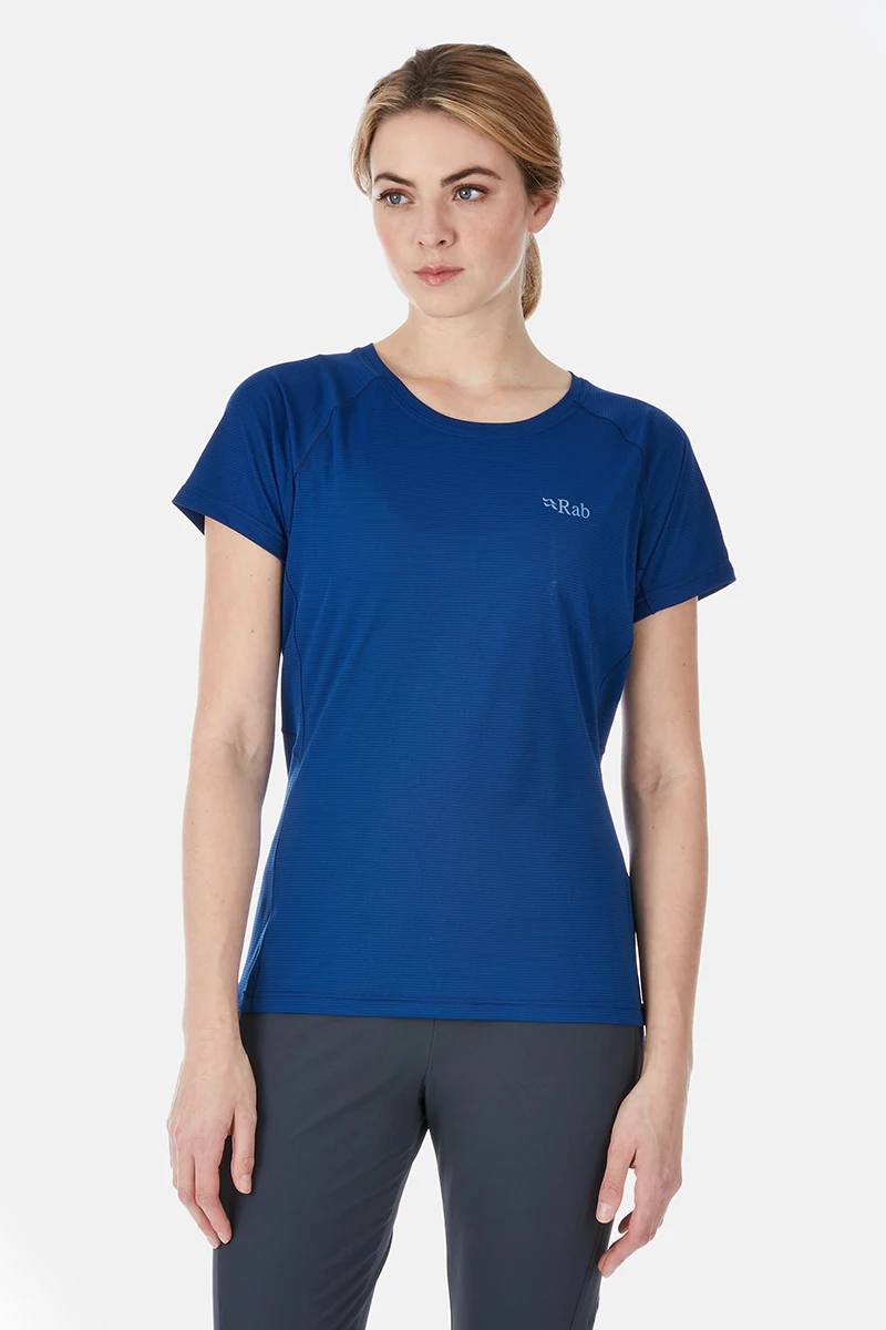 Rab Women’s Pulse Tee Tummansininen 14