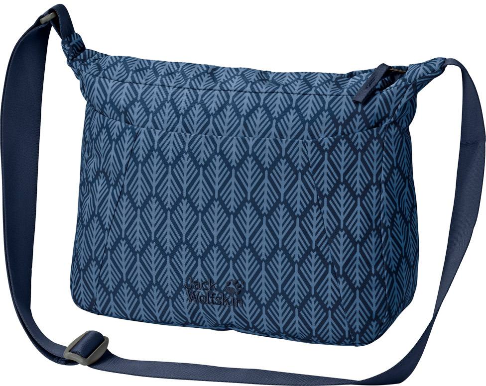 VALPARAISO BAG Midnight blue geometric leaves One size