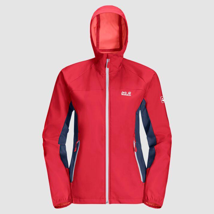 Jack Wolfskin Eagle Peak II Softshell W Punainen S