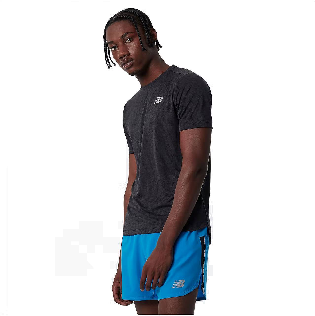 New Balance Impact Run Short Sleeve Musta L