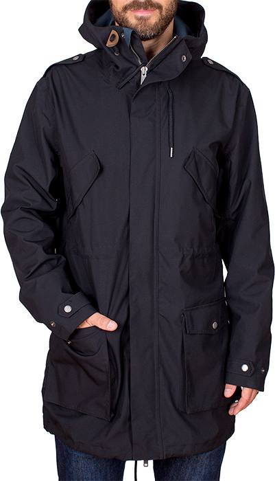 Alf Rain Parka Musta M