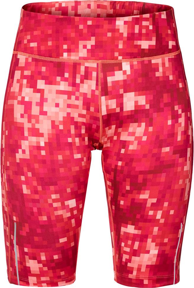 RAIN FOREST TIGHTS SHORT WOMEN Hot coral all over L