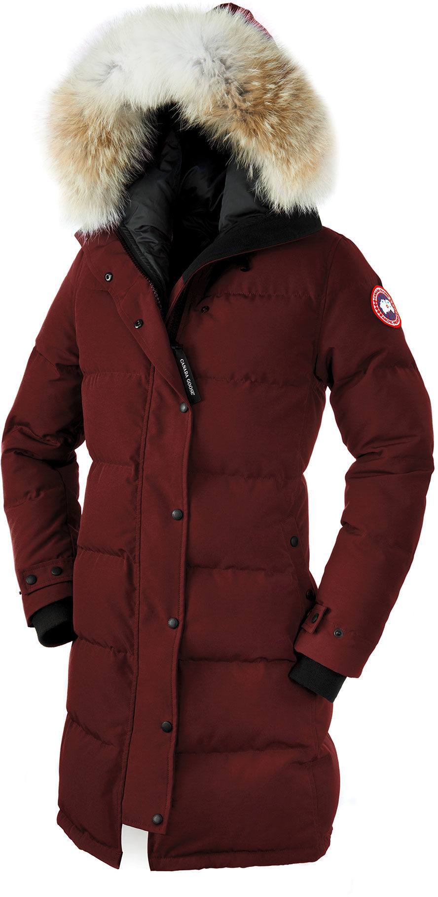 Shelburne W Parka Tummanpunainen XL