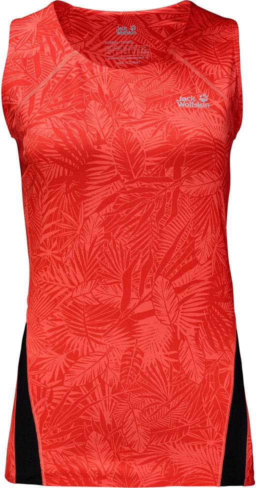 EXOLIGHT JUNGLE TOP WOMEN Hot coral all over XXL