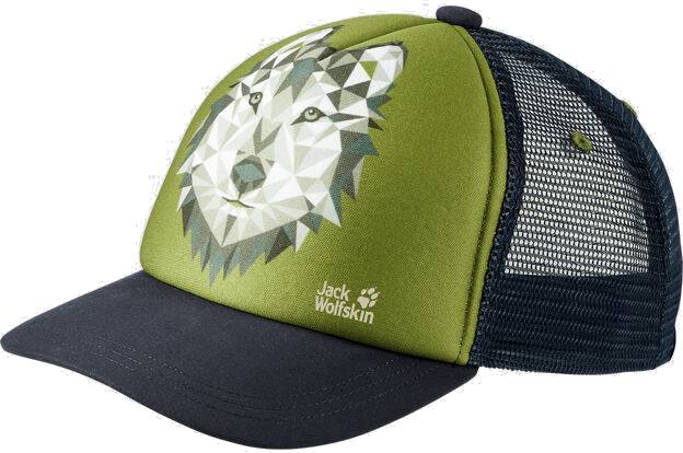 Jack Wolfskin Animal Mesh Cap Kids Vihreä