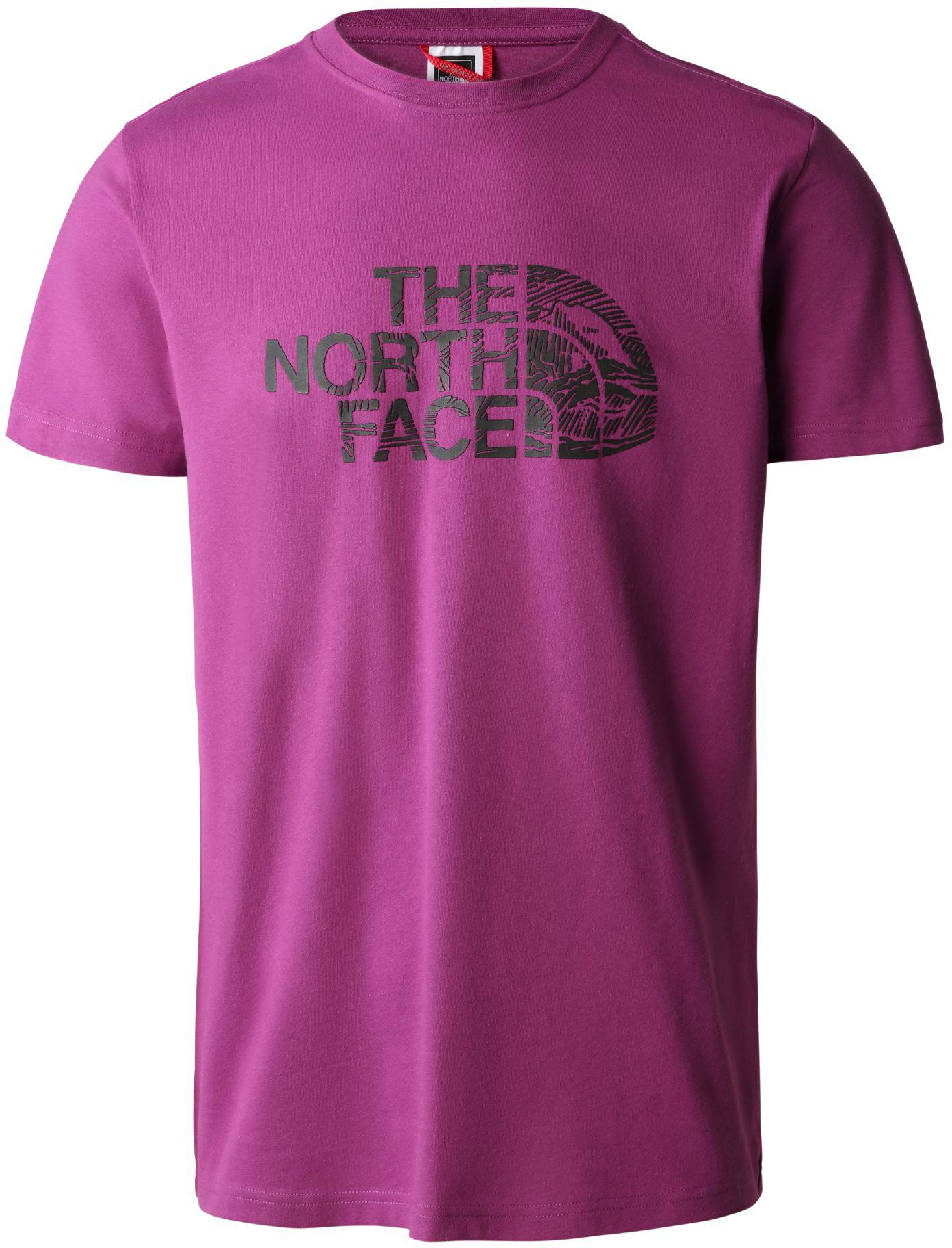 The North Face Men’s Woodcut Dome Tee Purple XL