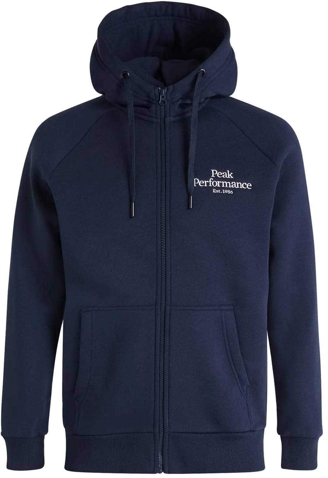 Peak Performance Men’s Original Zip Hood Tummansininen S