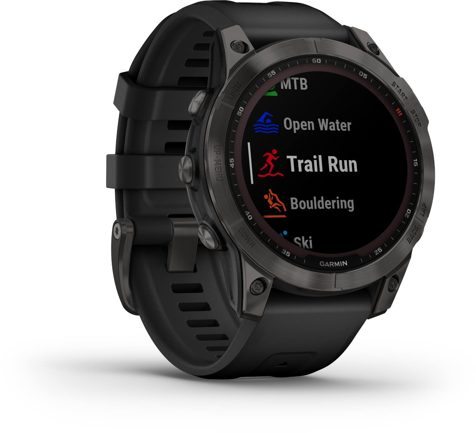 Garmin Fenix 7X Sapphire Solar Harmaa