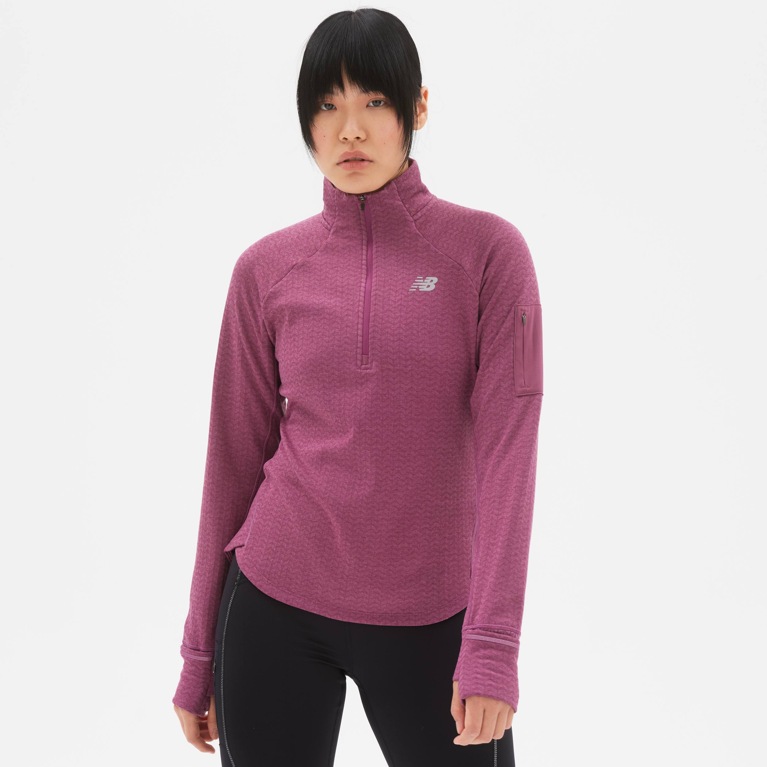 New Balance Women’s Heat Grid Half Zip Lila L