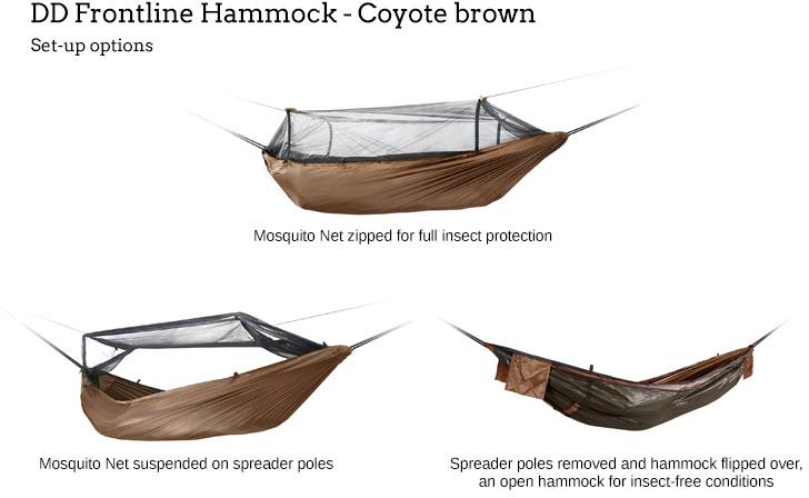 DD Hammocks Frontline Hammock Ruskea