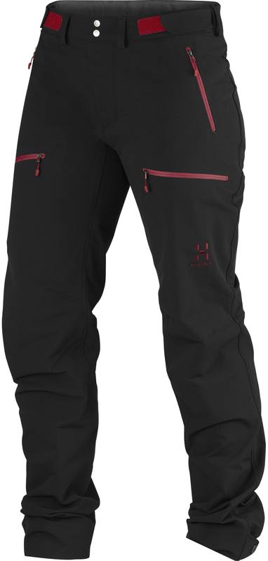 Breccia Pant Women Musta/tummanpunainen 40