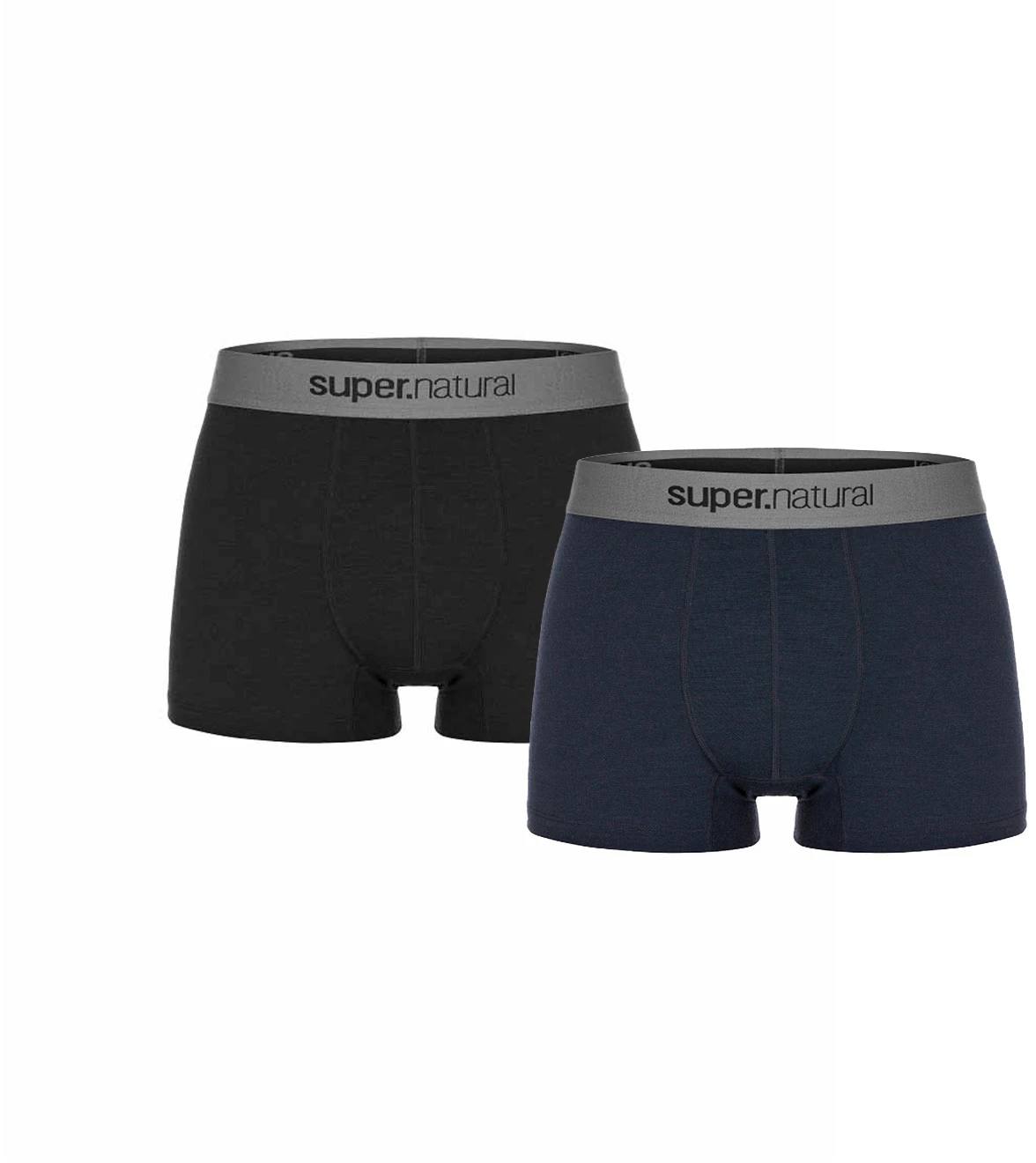 Supernatural Base Boxer 2-pack Musta / Sininen XXL