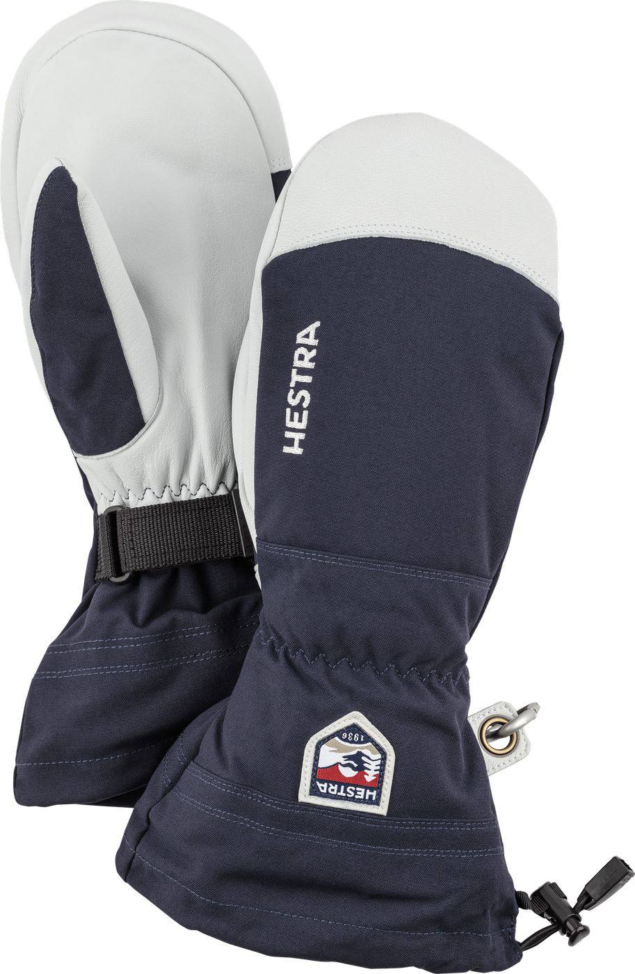 Hestra Army Leather Heli Ski Mitt Navy 7