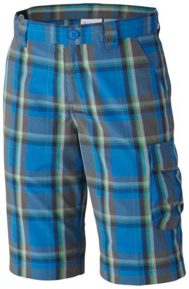 Silver Ridge III Boys Plaid Short Sininen M