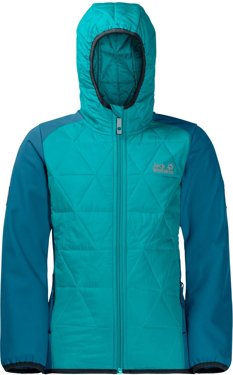 Girls Grassland Hybrid Jacket Aquamarine 128