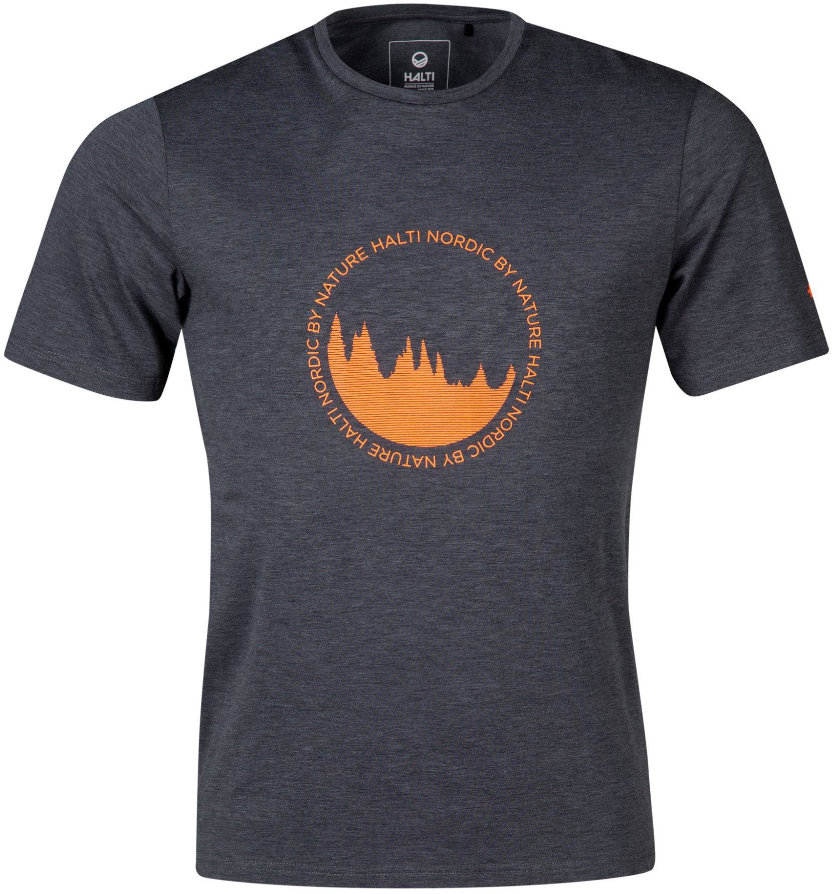 Halti Men’s Lehti Trek Tee Indian Ink Grey L