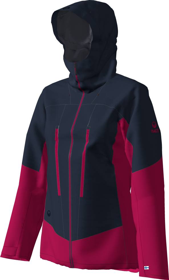 Pallas W+ II Warm Hybrid Jacket Musta / Pinkki 50