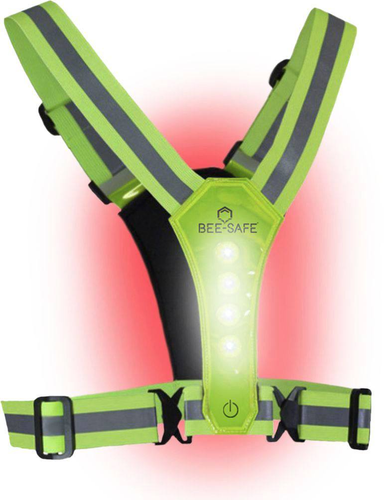 Bee Sports Led Harness USB Lime