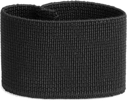 Elastic Strap Keepers 25 mm 10 kpl Musta