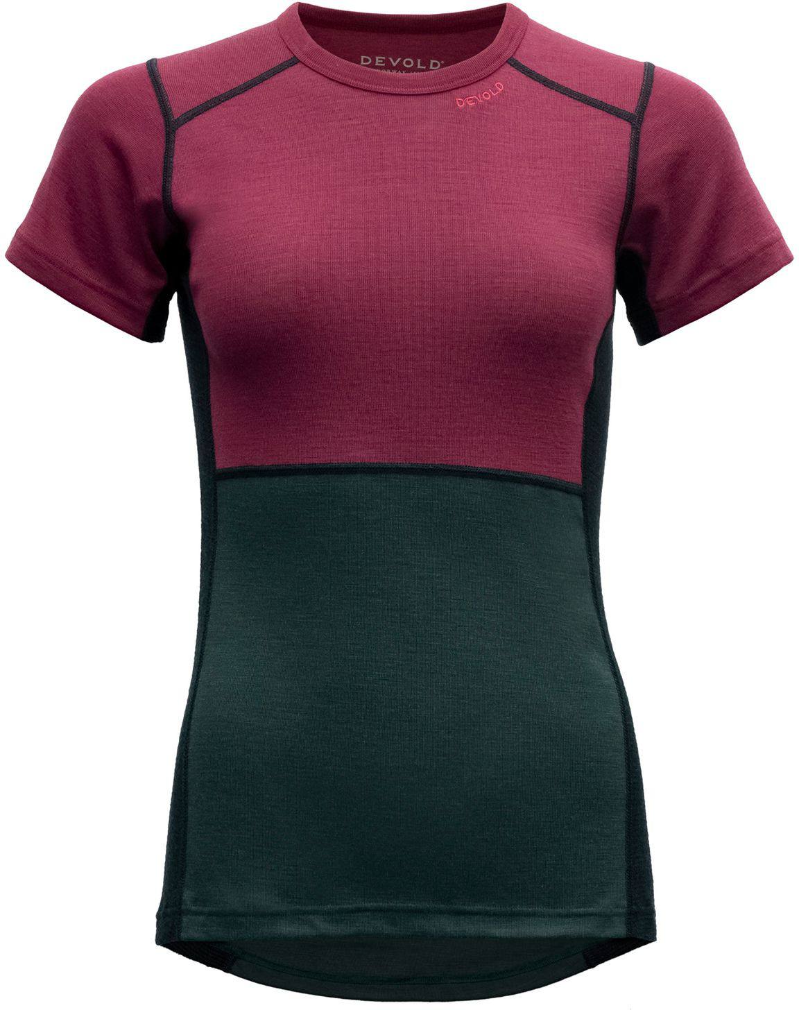 Devold Lauparen Tee Woman Beetroot XL