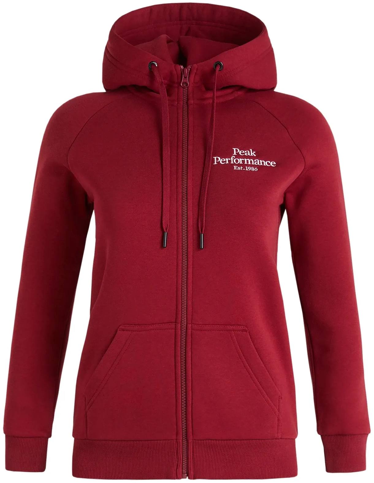 Peak Performance Women’s Original Zip Hood Punainen S