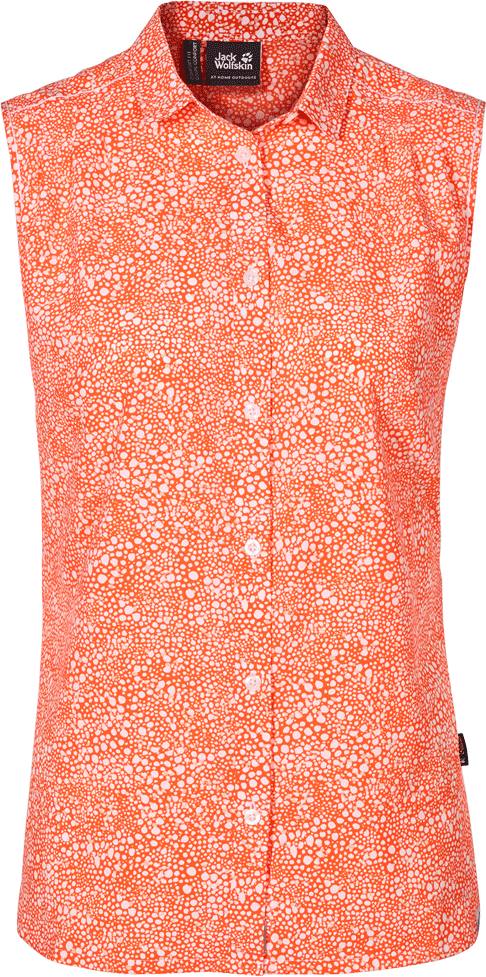 Wahia Print Sleeveless Shirt Oranssi M