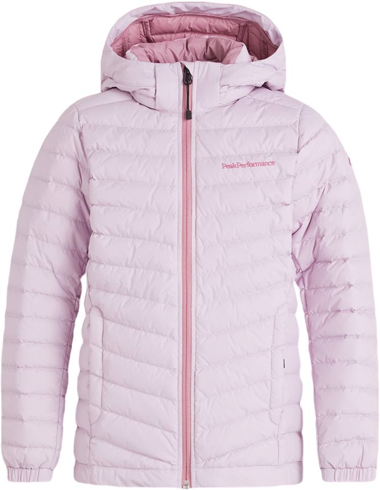 Peak Performance Jr Frost Down Hood Vaaleanpunainen 140