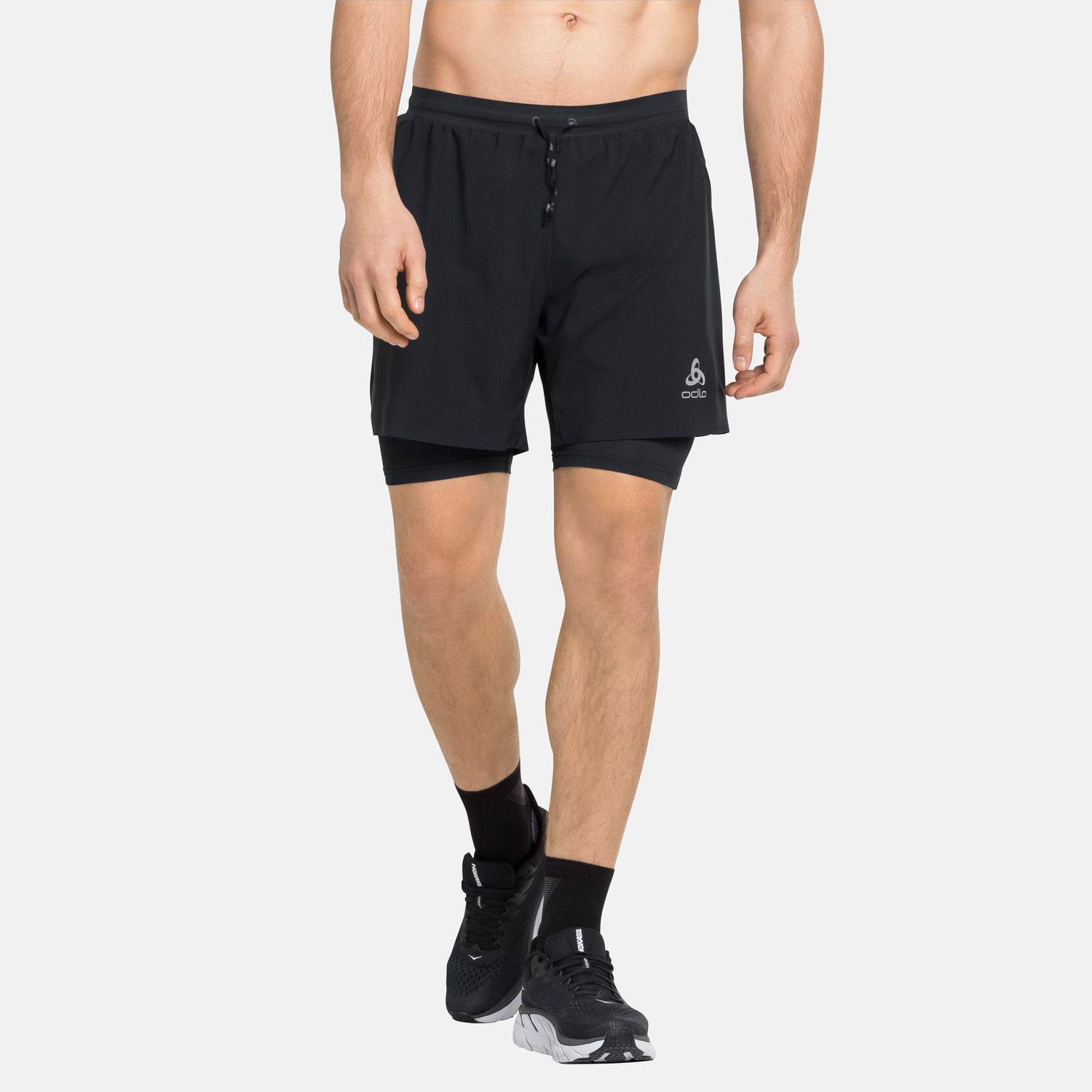 Odlo Axalp Trail 2in1 Shorts 6″ Musta S