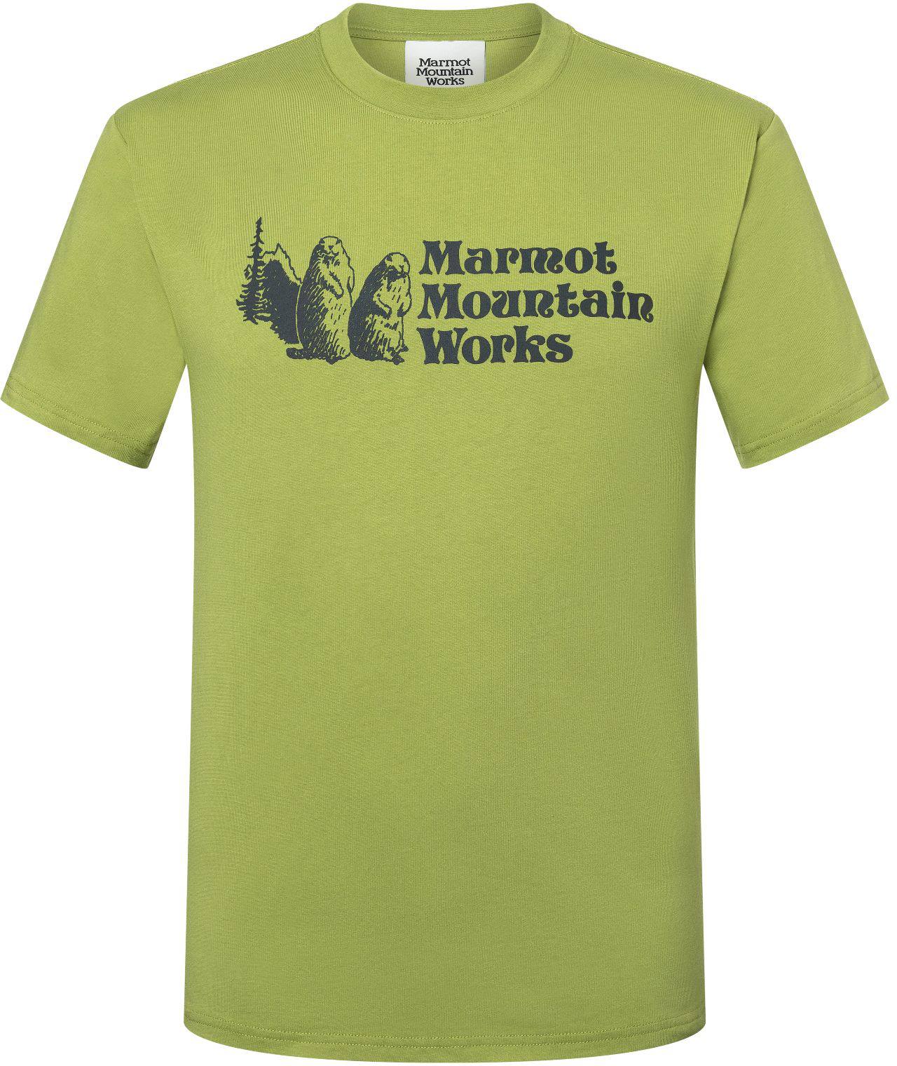 Men’s Marmot Mountain Works Heavyweight Tee Vaaleanvihreä XXL