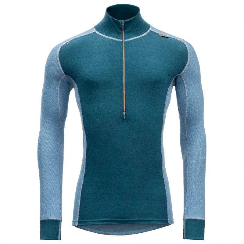 Devold Wool Mesh Half Zip Man Glacier L