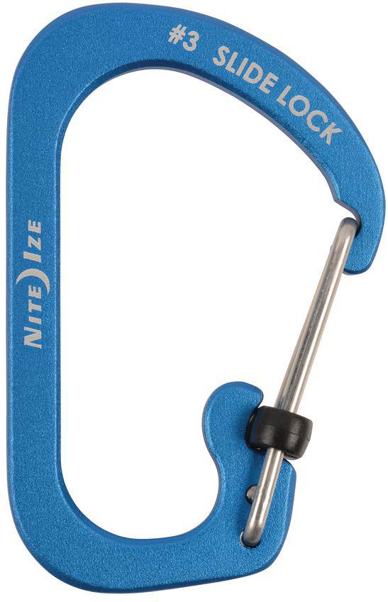 Nite Ize Carabiner Slidelock Alu #3 Sininen