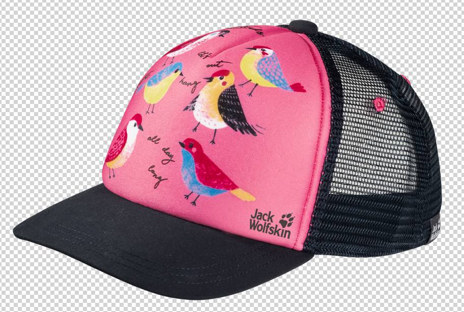 Animal Mesh Cap Kids Pinkki