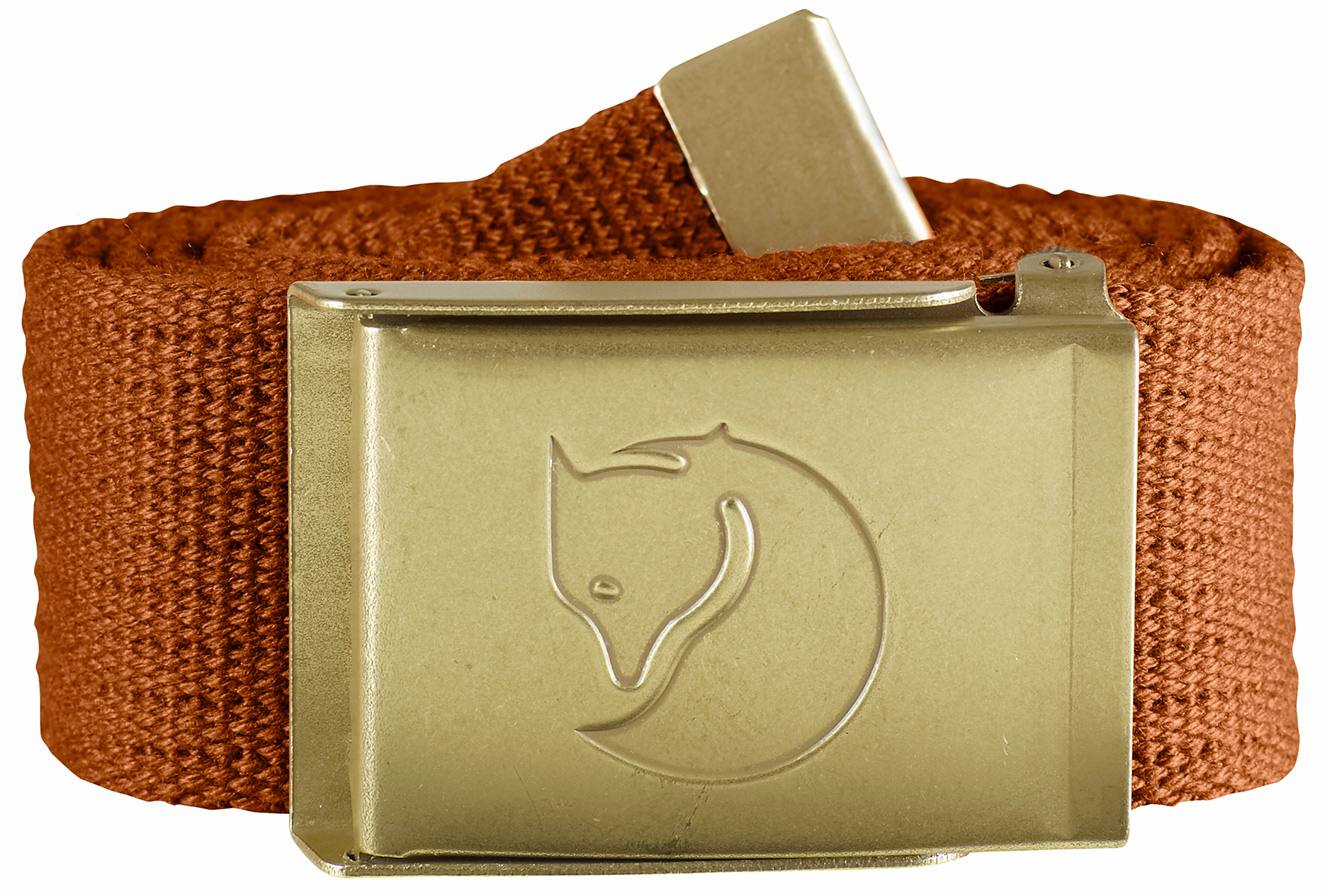 Canvas Brass Belt 4 cm oranssi