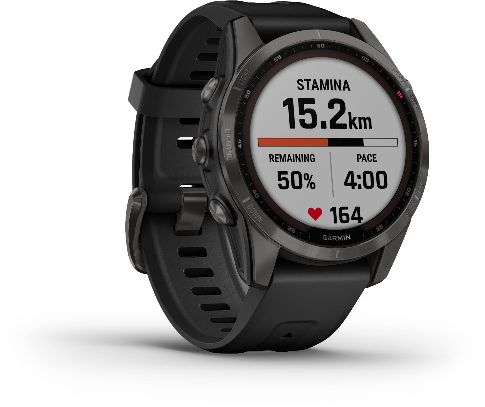 Garmin Fenix 7S Sapphire Solar Harmaa