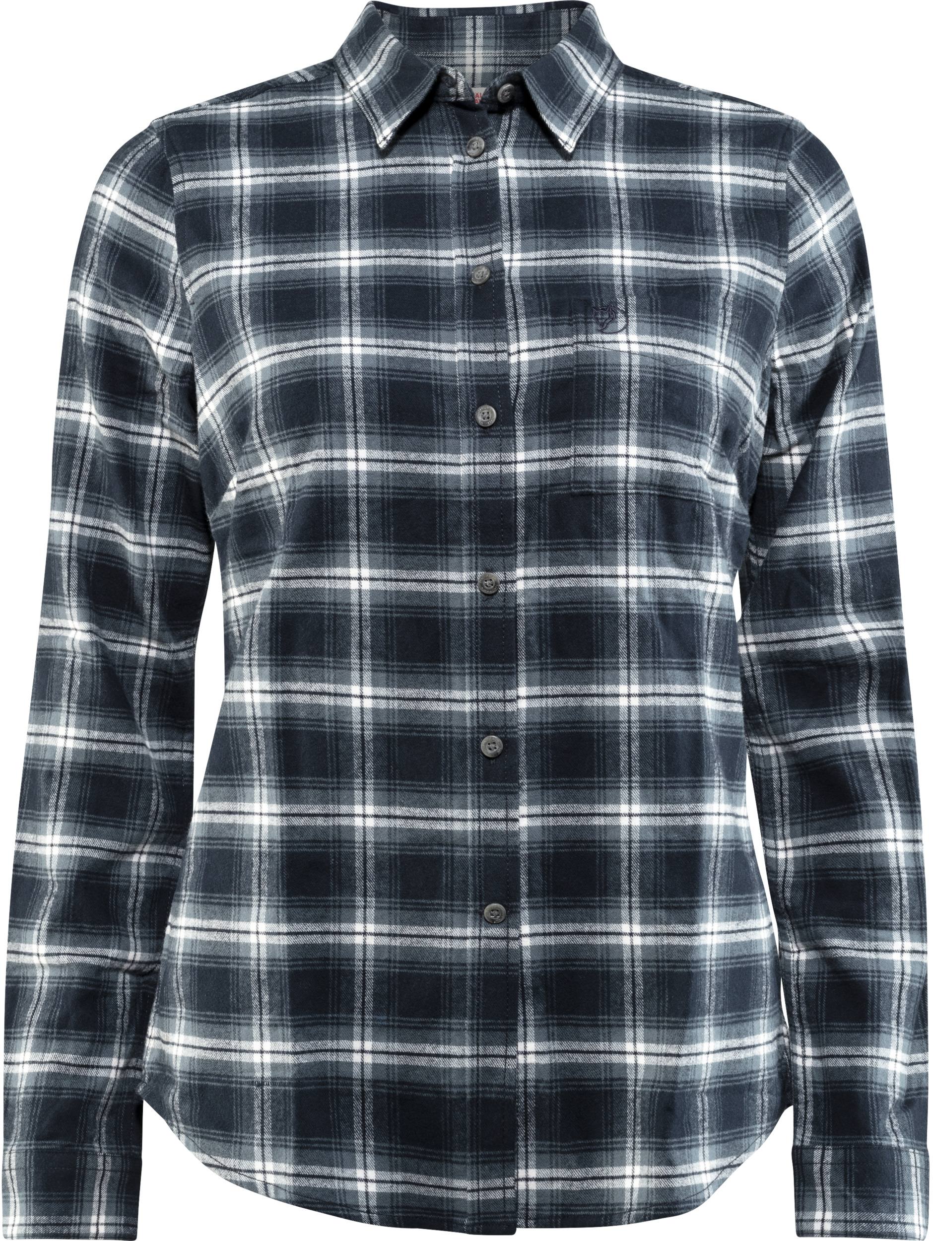 Övik Flannel W LS Shirt Dark navy XL